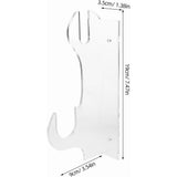 2Pcs Acrylic Display Rack Wall Mount Two Layer with Screws for Wands Collectibles Transparent V1192-AZ-W-21552
