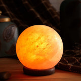 12V 12W 6.5" Ball Himalayan Pink Salt Lamp Carved Rock Crystal Light Bulb On/Off V238-SUPDZ-32745219522640