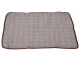Pet Cooling Mat Breathable Soft Summer Dog Cat Sleeping Pad for Kennel Sofa Bed FloorBrown XXL V1294-YM0714-3117210151528