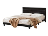 Artiss Queen Bed Frame Upholstered Platform Base with Geometric Headboard Black Velvet BFRAME-H-HUSH-Q-BK-AB