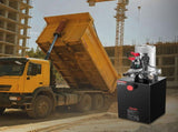 12 L Hydraulic Power Unit, Double Acting Dump Trailer Pump, 22 MPa Max Relief Pressure & 3.4 L/min V952-12VSZYFXJSYXGNVP0001V9