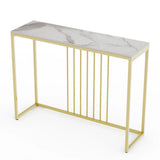 Interior Ave - Aurelia Hallway Console Table - Gold - 120cm V355-JJ-XZ191-PT-WT