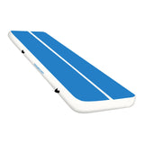 Powertrain Airtrack 20cm Thick 6m x 2m Inflatable Gymnastics Tumbling Mat Air Track - Blue IFM-0602-BUWH