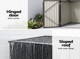 Giantz Garden Shed Wheelie Bin Storage Enclosure Outdoor Lockable Steel Cabinet SHED-FLAT-4X5-GR-AB