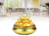 LED Water Fountain Innovative Resin Waterfall Ornament Art Crafts for Home Office Landscape V1294-YM0901-3111200232213
