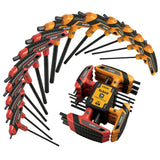 14Pcs T-handle Allen Wrench Set Metric & SAE Portable Hex Key Long Arm Allen Key V465-70209