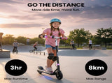 ALPHA Edge Electric Scooter Kids/Teens, 16km/h Max, Adjustable Height, UL Certified, AU Compliant, V219-TRNESCAL2PKA