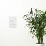 C2000 Series 4 Gang 10A Vertical Classic Switch, White Electric V1202-V1-CLIC2034VAWE