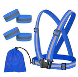 2 Set Reflective Vest for Night Running, Outdoor High Visibility security Vest Gear V1263-JX-3855
