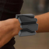 Weighted Silicone Wrist Bands Adjustable for Exercise Fitness & Strength Black V1308-DSZKI-276-1