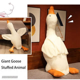 Giant White Goose Plush Pillow Soft Fabric Pillow Sleeping Companion Hugging - White - Size 51in V1107-115-XXX-NNN-WHT-51IN