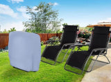 2 pcs Folding Lounger Cover, Windproof Anti-Uv Waterproof Folding Garden Chair Covers, Garden V1188-MS-227-0734