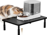 Adjustable Pet Feeder Stand for Cats and Small Dogs Elevated Raised Bowl Holder with 3-Level V1341-ZY-P9GEW8GA-BLACK