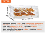 Pastry Display Case, 2-Tier Commercial Countertop Bakery Display Case, Acrylic Display Box with Rear V952-YKLMBZSJYKL2YEFSCV0