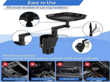 Car Cup Holder Expander with Detachable Tray, Multifunctional Car Tray Table V1263-JX-2875