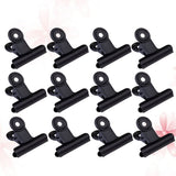 SWETRACE Coating Note Clips Rectangular Document Holding 15Pcs 2In 5*4.7cm Black V1189-LWWAL-20260327-03304