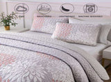 Mosaic Quilted coverlet and pillowcovers set Unique Patchwork Design - Queen size V745-MAC080699Q13U