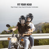 3/4-Face Motorcycle Helmet Motocross Helmet with Bluetooth Communication V952-MTC34KOZBMMHSGXVFV0