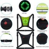 LED Turn Signal Vest, LED Reflective Vest with Direction Indicator, Remote Control, Turn Signals, V1237-ZY-715-011