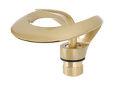 Waterfall Bathroom Faucet Single Handle Hot Cold Bathroom Sink Faucet Vanity Faucet Snake Head Shape V1294-YM0901-3112240011612