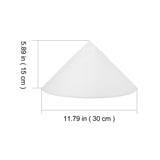 White Umbrella Cloth Lampshade for Indoor Desk Lamps with Durable Bracket V1192-AZ-W-28478