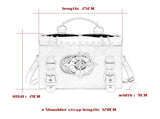 Retro Steampunk Satchel Bag with Decorative Clock & Gears - Gothic Crossbody Purse V888-ELOSUNG38080