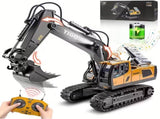 Mini Excavator Toy with Remote & App Control, High-Tech 11-Channel Alloy & Plastic Engineering V1105-YAWJ-05