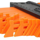 Metal Profile Contour Utensils Set With 10 Ruler Straight Edge Pencil And Screwdriver - Locking PRL-5059091060DBT