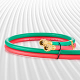 Oxygen Acetylene Hose, 1/4-Inch x 50FT Oxy Acetylene Hose with 9/16"-18 LH/RH B Fittings, R Grade V952-RJYYGHJRGMG5FNC9OV0
