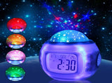 Alarm Clock, Kids Sleep Clock Starry Sky Night Light Star Projection Clock, Music Digital Clock with V1189-LWWAL-20260325-00436