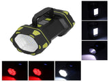 Handheld Flashlight 8 Gears Modes Adjustable Waterproof Rechargeable LED Flashlight with USB Cable V1294-YM0523-3119210271111