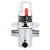 1pc Brass Thermostatic Hot/Cold Water Mixing Temperature Control Valve for Home Water Heater V1294-YM0901-JY03591