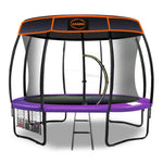 Kahuna Trampoline 14 ft with Roof - Purple TRA-KAH-14-PU-RF