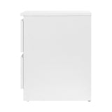 Artiss Bedside Table 2 Drawers - PEPE White FURNI-E-PURE-WH