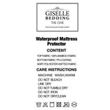 Bamboo Mattress Protector 180 x 200 35 cm, Breathable Fitted Waterproof Cover V1188-MS-617-052