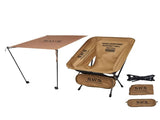 Sunshade Awning Folding Chair Set Khaki V728-OBA1005008777701312