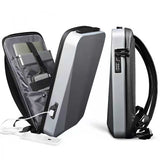 Black Gold Premium Hard Shell Business Backpack with TSA Lock and USB Charging Port, Waterproof V888-ELOSUNG17228