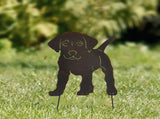 Metal Garden Dog Statue Decorative Stakes Animal Silhouette for Garden Home Decor Outdoor Gifts V1294-YM0718-10121935