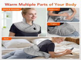 Electrically heated shoulder pads, neck support, three-setting neck massage and heat therapy, warm V1189-LC-DG-00398