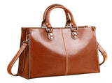 Brown Elegant Leather Handbag - Stylish Brown Tote with Adjustable Strap, Spacious and Durable V888-ELOSUNG16692