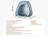 Pop up Shower Tent, Instant Portable Privacy Tent Changing Room with Hanging Bag, Ground Stakes, V952-SRZPDCSWPJL4Q16FQ001V0