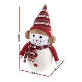 Jingle Jollys Christmas Snowman Handicraft Ornaments Party Decorations 45cm XMAS-SNOWMAN-M-WH