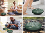 Rain Drum for Outside Garden, 6 Inches 8 Notes Steel Tongue Chakra Drums, Waterproof Meditation Rain V1192-AZ-W-0154