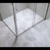 Adjustable 1300x920mm Single Door Corner Sliding Glass Shower Screen in Chrome V63-845671