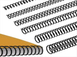 120 PCS Spiral Binding Coils Plastic Binder Spirals Rings Multi Size Wire Combs , 41 Pitch V1370-AZ4-07895