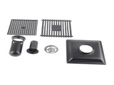 Shower Floor Drain with Removable Cover Grille SUS304 Stainless Steel Bathroom Supply 12x12cm V1294-YM0901-3112210006411