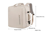Purple Expandable Backpack with USB Port - Multi-Functional Outdoor, Commuter & Laptop Bag V888-ELOSUNG11750