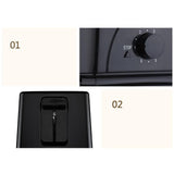 BH 002 Automatic Toaster Multifunctional 2 Slice Toaster Home Breakfast Machine AC 220V Black V1294-YM0716-3113220106211