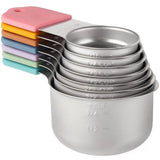 Magnetic Measuring Cups Set Stainless Steel Heavy Duty Metal Measuring Cups for Dry and Liquid V1366-AZ2-W-16271