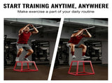 Plyometric Jump Boxes, 12/18/24 Inch Plyo Box, Platform and Jumping Agility Box, Anti-Slip Fitness V952-TXTD12YC18YCTKAZTV0